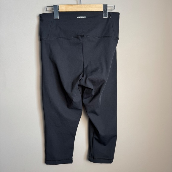 ADIDAS PrimeGreen AeroReady Performance Capri Athletic Pants Black Size Small - Picture 2 of 11